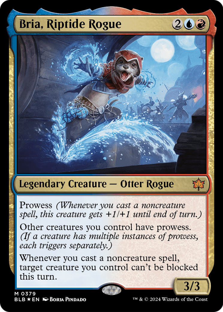 Bloomburrow - (BLB-379) - Bria, Riptide Rogue Foil