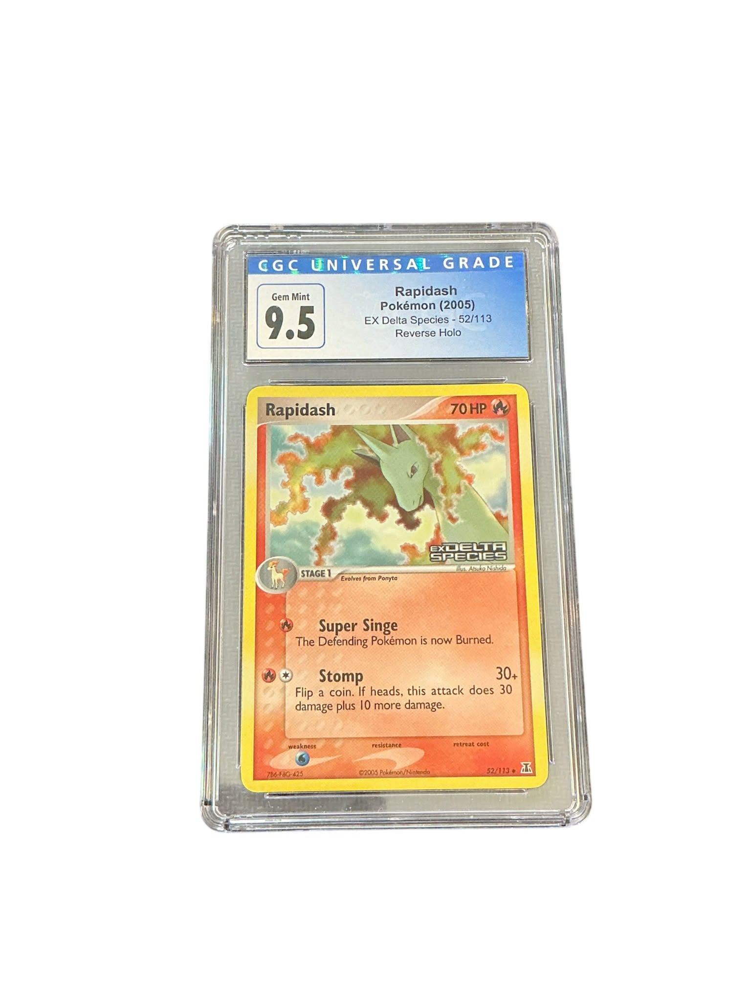Delta Species  052/113 CGC9.5 4083966037 Rapidash  - Reverse Holofoil - Uncommon