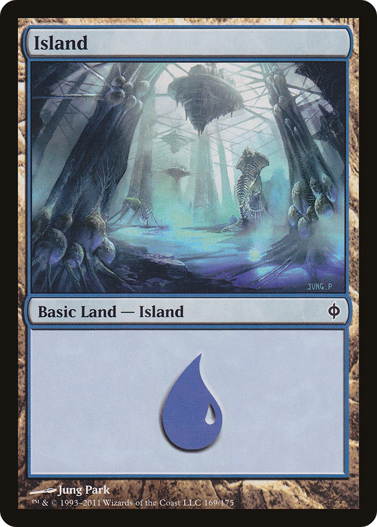 New Phyrexia - (NPH-169) - Island (169) Foil
