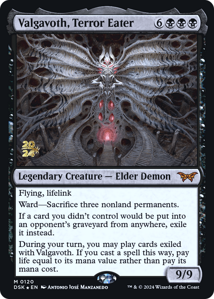 Duskmourn: House of Horror Promos - (PRE-120) - Valgavoth, Terror Eater Foil