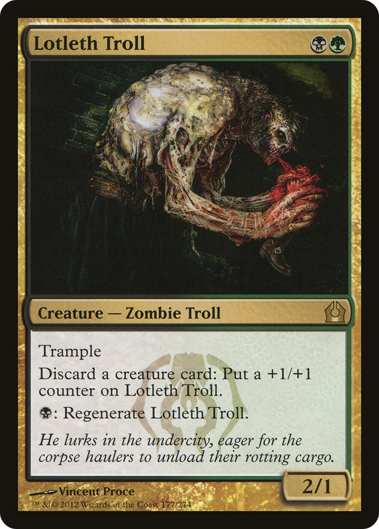 Return to Ravnica - (RTR-177) - Lotleth Troll