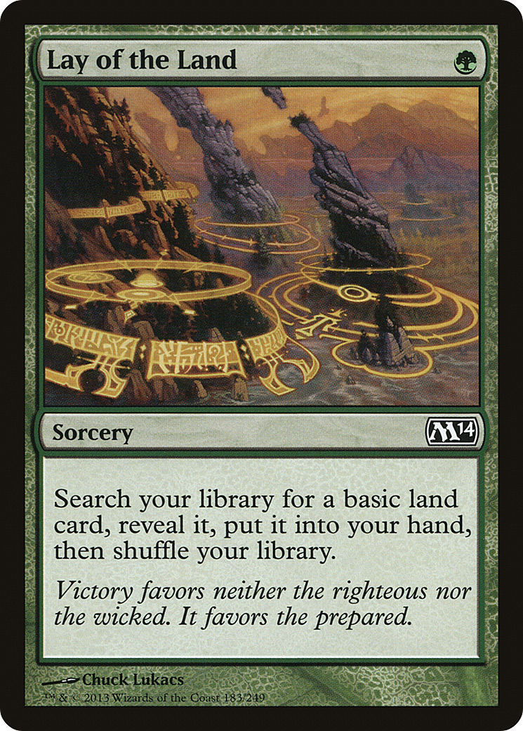 Magic 2014 - (M14-183) - Lay of the Land Foil