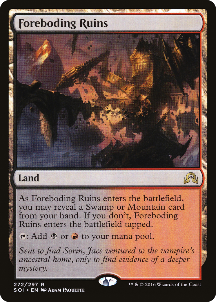 Shadows over Innistrad - (SOI-272) - Foreboding Ruins Foil