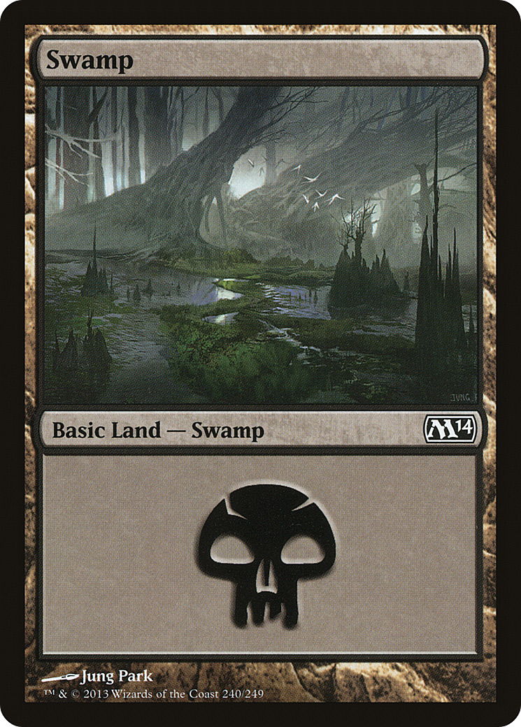 Magic 2014 - (M14-240) - Swamp (240) Foil