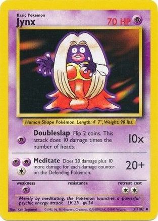 Base Set  031/102 Jynx  - Uncommon