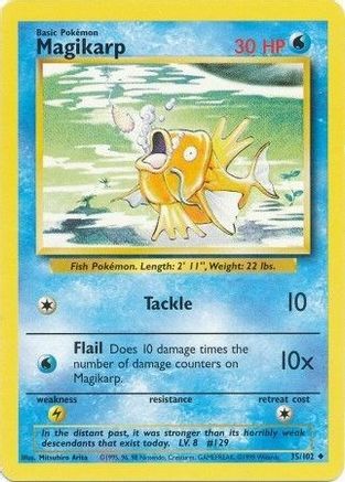 Base Set  035/102 Magikarp  - Uncommon