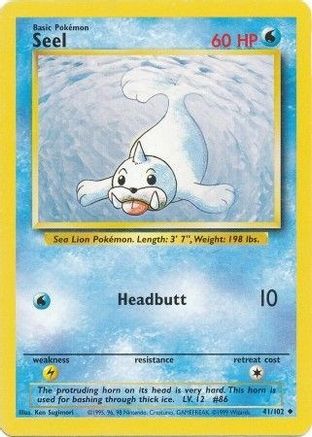 Base Set  041/102 Seel  - Uncommon
