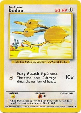 Base Set  048/102 Doduo  - Common