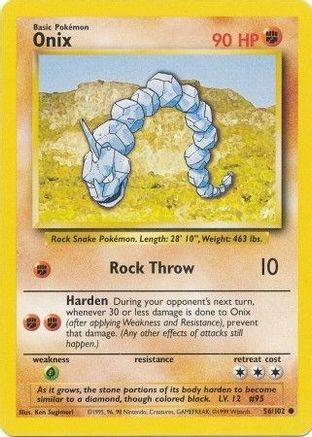 Base Set  056/102 Onix  - Common