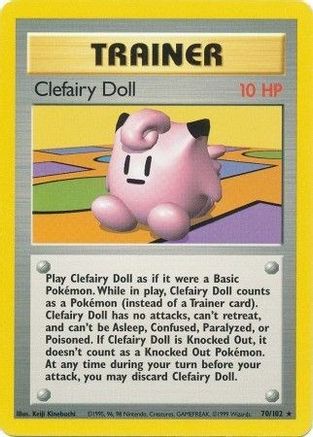 Base Set  070/102 Clefairy Doll  - Rare