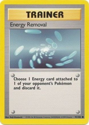 Base Set  092/102 Energy Removal  - Common