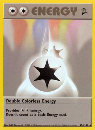Base Set 2  124/130 Double Colorless Energy  - Uncommon