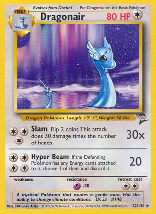 Base Set 2  022/130 Dragonair  - Rare