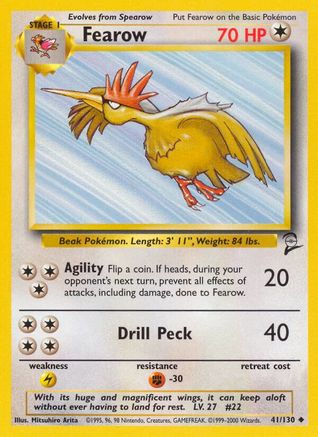 Base Set 2  041/130 Fearow  - Uncommon