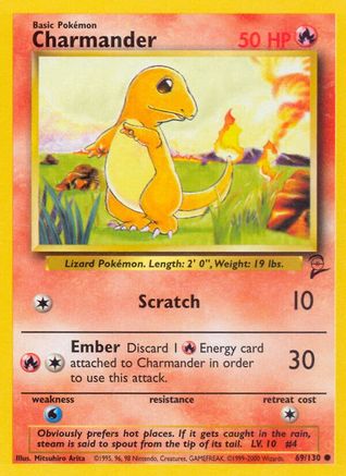 Base Set 2  069/130 Charmander  - Common