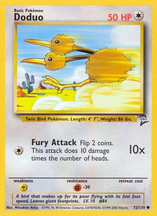 Base Set 2  072/130 Doduo  - Common
