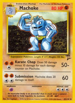 Base Set 2  049/130 Machoke  - Uncommon