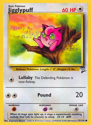 Base Set 2  077/130 Jigglypuff  - Common