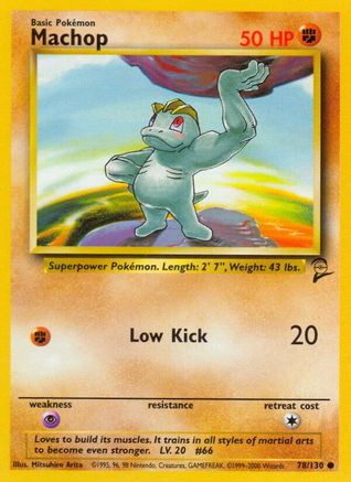 Base Set 2  078/130 Machop  - Common