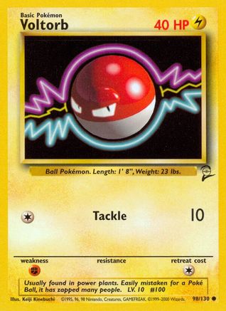 Base Set 2  098/130 Voltorb  - Common