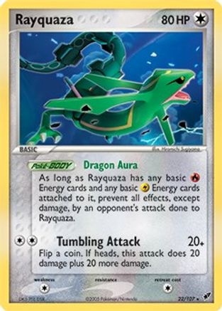 Deck Exclusives  022/107 Rayquaza  - Holofoil - Holo Rare