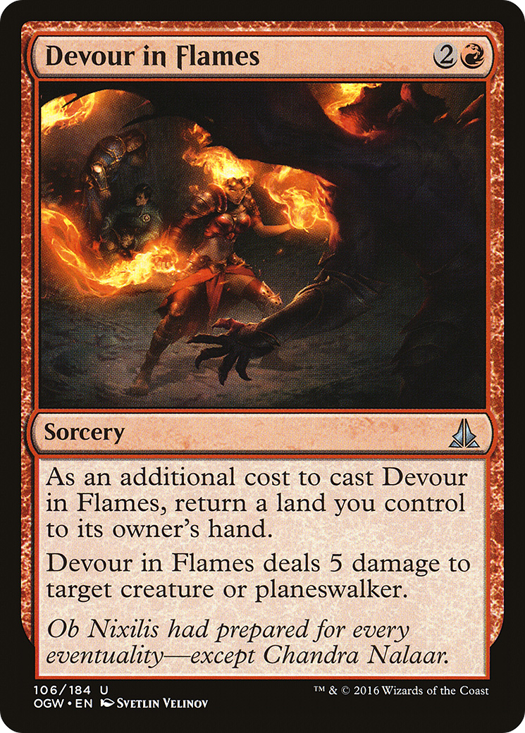 Oath of the Gatewatch - (OGW-106) - Devour in Flames Foil