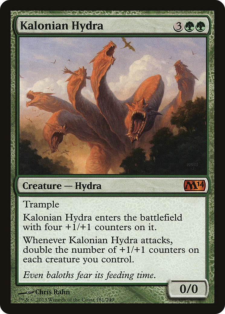 Magic 2014 - (M14-181) - Kalonian Hydra Foil