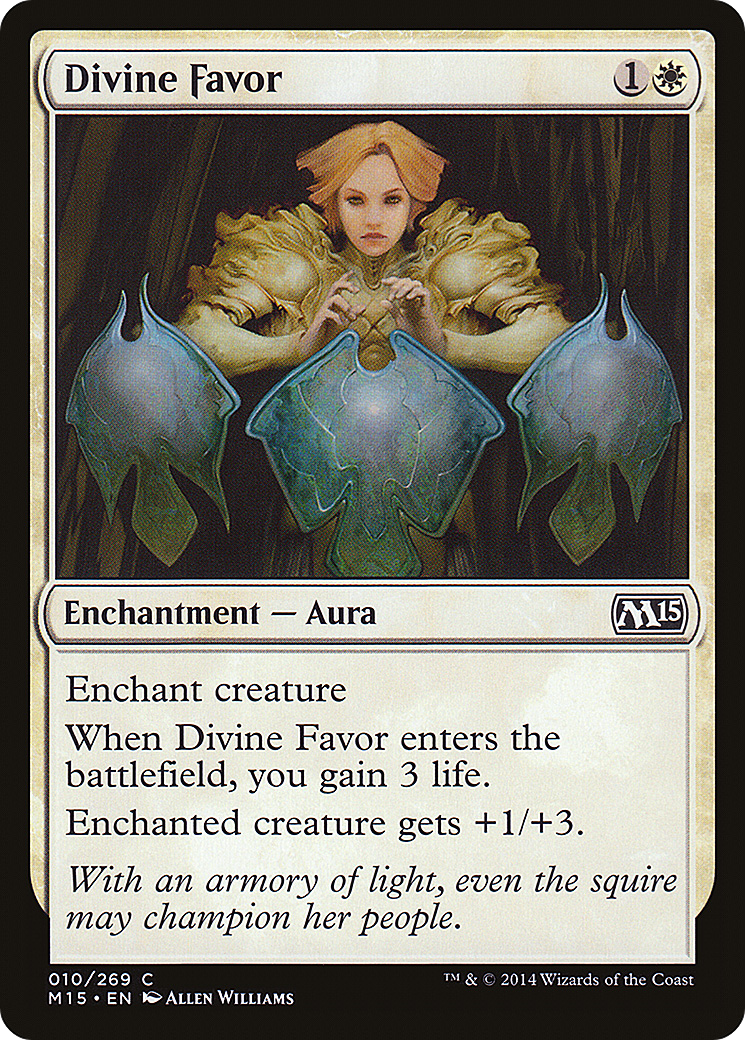 Magic 2015 - (M15-010) - Divine Favor Foil