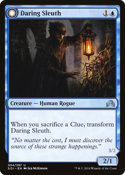 Shadows over Innistrad - (SOI-054) - Daring Sleuth: (Double Faced Transform) Foil