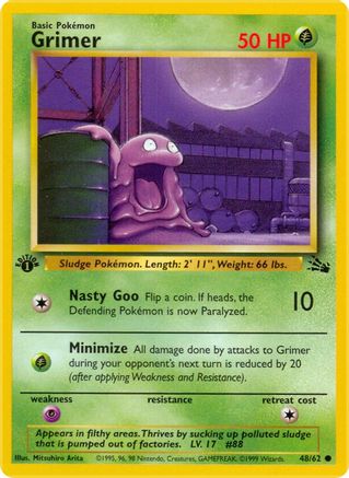 Fossil  048/62 Grimer  - Unlimited - Common