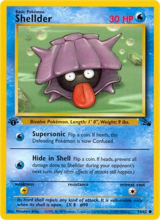 Fossil  054/62 Shellder  - Unlimited - Common