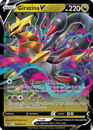 SWSH Sword & Shield Promo Cards  SWSH259 Giratina V  - Holofoil - Promo
