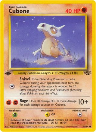 Jungle  050/64 Cubone  - Unlimited - Common