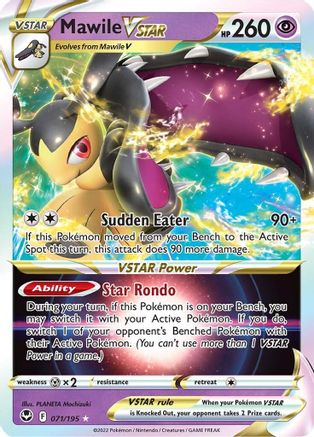 SWSH12 Silver Tempest  071/195 Mawile VSTAR  - Holofoil - Ultra Rare