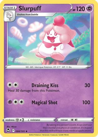 SWSH12 Silver Tempest  084/195 Slurpuff  - Uncommon