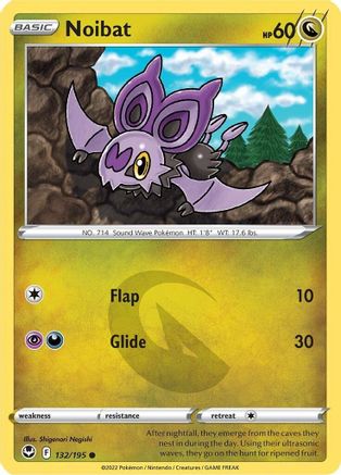 SWSH12 Silver Tempest  132/195 Noibat  - Common