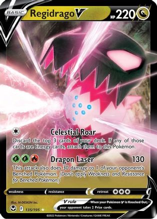 SWSH12 Silver Tempest  135/195 Regidrago V  - Holofoil - Ultra Rare