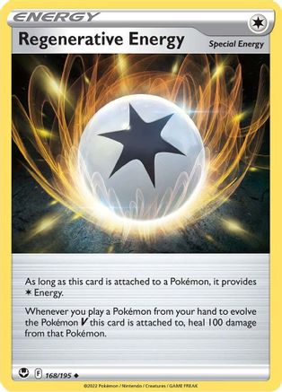 SWSH12 Silver Tempest  168/195 Regenerative Energy  - Reverse Holofoil - Uncommon