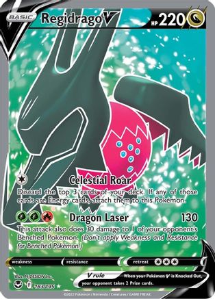 SWSH12 Silver Tempest  183/195 Regidrago V (Full Art)  - Holofoil - Ultra Rare