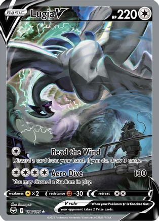SWSH12 Silver Tempest  186/195 Lugia V (Alternate Full Art)  - Holofoil - Ultra Rare