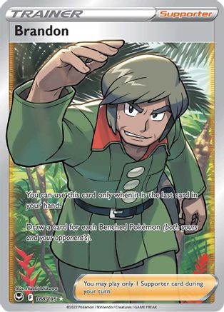 SWSH12 Silver Tempest  188/195 Brandon (Full Art)  - Holofoil - Ultra Rare