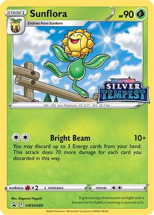 SWSH Sword & Shield Promo Cards  SWSH269 Sunflora  - Holofoil - Promo