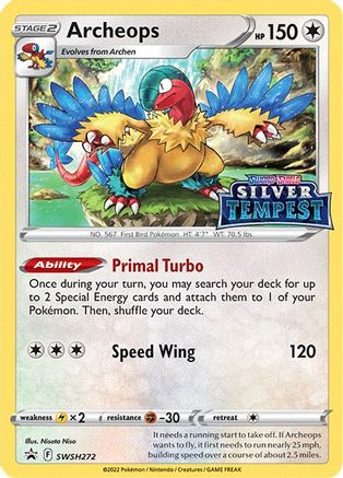 SWSH Sword & Shield Promo Cards  SWSH272 Archeops  - Holofoil - Promo