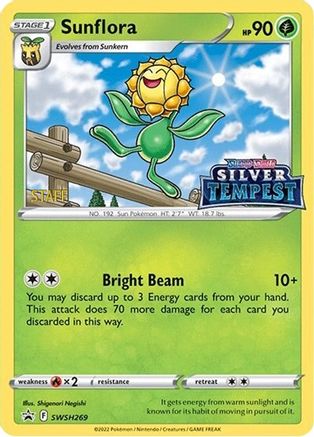 SWSH Sword & Shield Promo Cards  Sunflora - SWSH269 (Prerelease) [STAFF]  - Holofoil - Promo