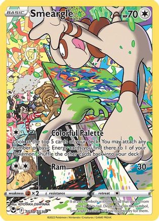 SWSH12 Silver Tempest Trainer Gallery  TG10/TG30 Smeargle  - Holofoil - Ultra Rare
