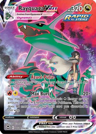 SWSH12 Silver Tempest Trainer Gallery  TG20/TG30 Rayquaza VMAX  - Holofoil - Ultra Rare