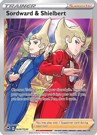 SWSH12 Silver Tempest Trainer Gallery  TG28/TG30 Sordward & Shielbert  - Holofoil - Ultra Rare