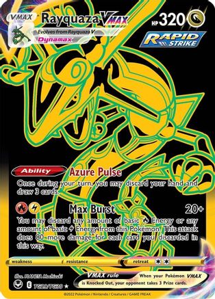 SWSH12 Silver Tempest Trainer Gallery  TG29/TG30 Rayquaza VMAX (Secret)  - Holofoil - Secret Rare