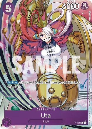 One Piece Promotion Cards  P-031 Uta (Event Pack Vol. 1) (P-031)  - Foil - Promo