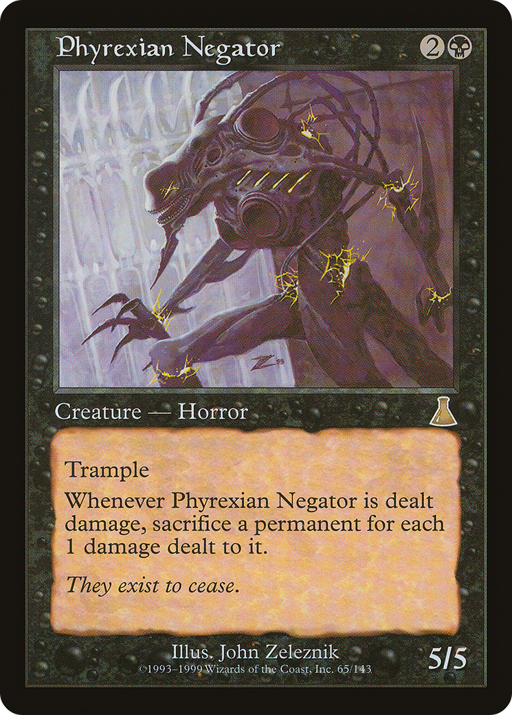 Urza's Destiny - (UDS-065) - Phyrexian Negator Foil